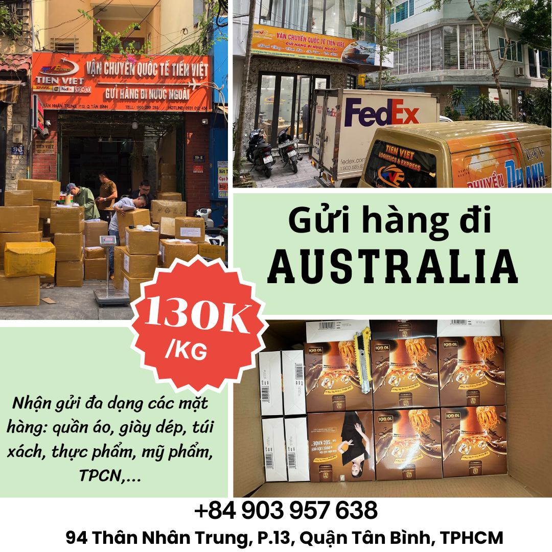 Gửi hàng đi Úc - Tiến Việt Express